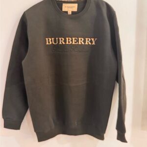 Burberry Brown  Sweater with Gold Logo